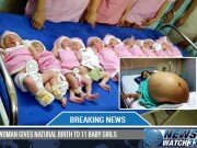 Woman Gives Natural Birth To 11 Baby Girls