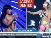 Nicki Minaj and Miley Cyrus Fight Backstage at VMA’s